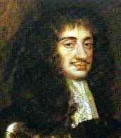 Portrait of Charles II of England.